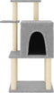 vidaXL - Kattenmeubel - met - sisal - krabpalen - 97 - cm - lichtgrijs