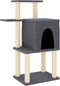 vidaXL - Kattenmeubel - met - sisal - krabpalen - 97 - cm - donkergrijs