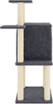 vidaXL - Kattenmeubel - met - sisal - krabpalen - 97 - cm - donkergrijs