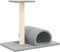 vidaXL - Kattenmeubel - met - tunnel - 60x34,5x50 - cm - crèmekleurig
