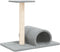 vidaXL - Kattenmeubel - met - tunnel - 60x34,5x50 - cm - lichtgrijs