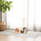 vidaXL - Kattenmeubel - met - tunnel - 60x34,5x50 - cm - lichtgrijs