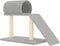 vidaXL - Kattenmeubel - met - tunnel - en - ladder - 55,5 - cm - lichtgrijs