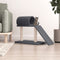 vidaXL - Kattenmeubel - met - tunnel - en - ladder - 55,5 - cm - donkergrijs