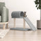 vidaXL - Kattenmeubel - met - tunnel - en - ladder - 55,5 - cm - lichtgrijs