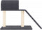 vidaXL - Kattenmeubel - met - tunnel - en - ladder - 55,5 - cm - donkergrijs