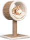 vidaXL - Kattenmeubel - met - tunnel - en - speeltje - 56 - cm - zeegras