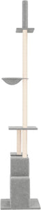 vidaXL - Kattenmeubel - vloer - tot - plafond - 250,5-276,5 - cm - lichtgrijs