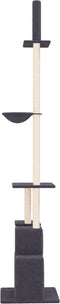 vidaXL - Kattenmeubel - vloer - tot - plafond - 250,5-276,5 - cm - donkergrijs