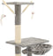 vidaXL - Kattenpaal - met - sisal - krabpalen - 230-250 - cm - pootafdrukken - beige