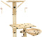 vidaXL - Kattenpaal - met - sisal - krabpalen - 230-250 - cm - pootafdrukken - beige