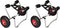 vidaXL - Kayaktrolleys - 2 - st - aluminium