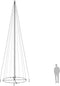 vidaXL - Kegelkerstboom - 1134 - LED's - warmwit - 230x800 - cm