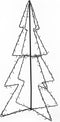 vidaXL - Kegelkerstboom - 160 - LED's - binnen - en - buiten - 78x120 - cm
