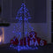 vidaXL - Kegelkerstboom - 160 - LED's - binnen - en - buiten - 78x120 - cm