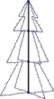 vidaXL - Kegelkerstboom - 160 - LED's - binnen - en - buiten - 78x120 - cm
