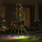 vidaXL - Kegelkerstboom - 160 - LED's - binnen - en - buiten - 78x120 - cm