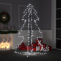 vidaXL - Kegelkerstboom - 200 - LED's - binnen - en - buiten - 98x150 - cm