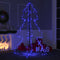 vidaXL - Kegelkerstboom - 200 - LED's - binnen - en - buiten - 98x150 - cm