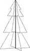 vidaXL - Kegelkerstboom - 200 - LED's - binnen - en - buiten - 98x150 - cm