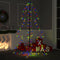 vidaXL - Kegelkerstboom - 200 - LED's - binnen - en - buiten - 98x150 - cm