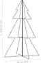 vidaXL - Kegelkerstboom - 200 - LED's - binnen - en - buiten - 98x150 - cm