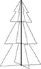 vidaXL - Kegelkerstboom - 200 - LED's - binnen - en - buiten - 98x150 - cm