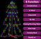 vidaXL - Kegelkerstboom - 200 - LED's - binnen - en - buiten - 98x150 - cm
