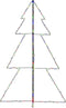 vidaXL - Kegelkerstboom - 200 - LED's - binnen - en - buiten - 98x150 - cm
