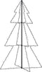 vidaXL - Kegelkerstboom - 200 - LED's - binnen - en - buiten - 98x150 - cm