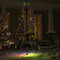vidaXL - Kegelkerstboom - 200 - LED's - binnen - en - buiten - 98x150 - cm