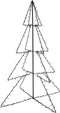 vidaXL - Kegelkerstboom - 240 - LED's - binnen - en - buiten - 115x150 - cm