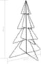vidaXL - Kegelkerstboom - 240 - LED's - binnen - en - buiten - 115x150 - cm