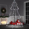 vidaXL - Kegelkerstboom - 240 - LED's - binnen - en - buiten - 118x150 - cm