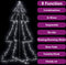 vidaXL - Kegelkerstboom - 240 - LED's - binnen - en - buiten - 118x150 - cm