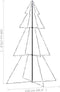 vidaXL - Kegelkerstboom - 240 - LED's - binnen - en - buiten - 118x150 - cm