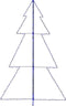 vidaXL - Kegelkerstboom - 240 - LED's - binnen - en - buiten - 118x150 - cm