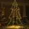 vidaXL - Kegelkerstboom - 240 - LED's - binnen - en - buiten - 118x150 - cm