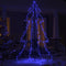 vidaXL - Kegelkerstboom - 240 - LED's - binnen - en - buiten - 118x150 - cm