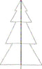 vidaXL - Kegelkerstboom - 240 - LED's - binnen - en - buiten - 118x150 - cm