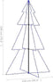 vidaXL - Kegelkerstboom - 240 - LED's - binnen - en - buiten - 118x150 - cm