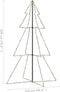 vidaXL - Kegelkerstboom - 240 - LED's - binnen - en - buiten - 118x150 - cm