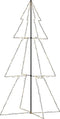 vidaXL - Kegelkerstboom - 300 - LED's - binnen - en - buiten - 120x220 - cm
