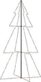 vidaXL - Kegelkerstboom - 300 - LED's - binnen - en - buiten - 120x220 - cm