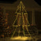 vidaXL - Kegelkerstboom - 300 - LED's - binnen - en - buiten - 120x220 - cm