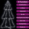 vidaXL - Kegelkerstboom - 300 - LED's - binnen - en - buiten - 120x220 - cm