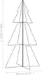 vidaXL - Kegelkerstboom - 300 - LED's - binnen - en - buiten - 120x220 - cm