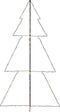 vidaXL - Kegelkerstboom - 300 - LED's - binnen - en - buiten - 120x220 - cm