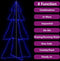 vidaXL - Kegelkerstboom - 300 - LED's - binnen - en - buiten - 120x220 - cm
