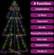 vidaXL - Kegelkerstboom - 300 - LED's - binnen - en - buiten - 120x220 - cm